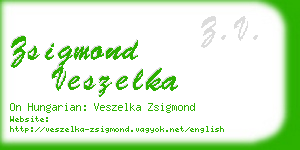 zsigmond veszelka business card